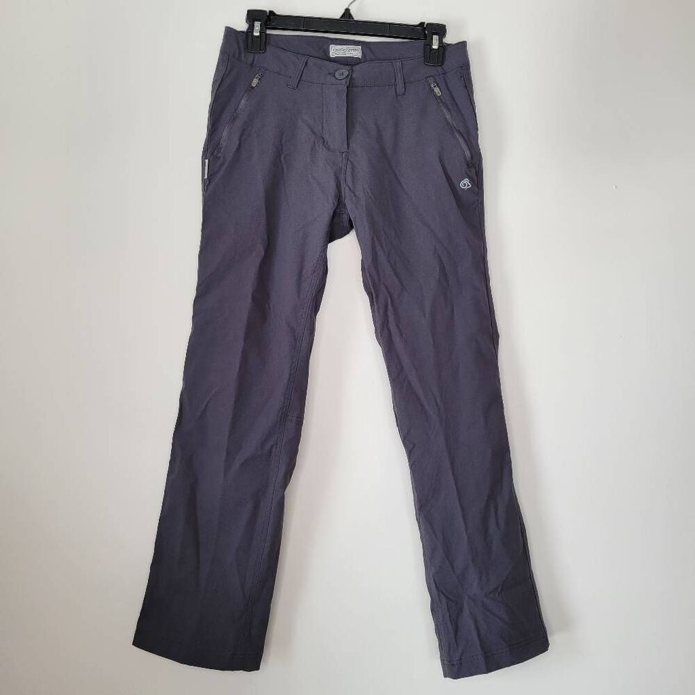 Craghoppers SolarShield Hiking Pants Women’s US 6 Charcoal Stretch Travel Outdoo